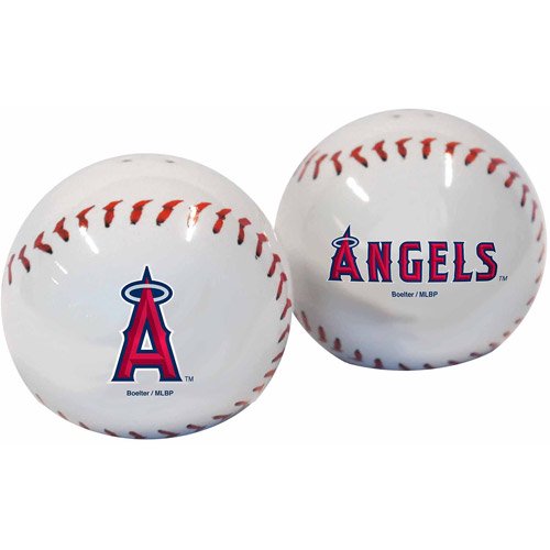 MLB Angels Baseball Shaped Salt and Pepper Shakers