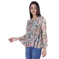 thumbnail image 2 of Moomaya Printed Flared Full Sleeve Tops For Women Summer Casual Short Kurta-ZL, 2 of 9