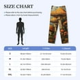 thumbnail image 4 of Lsque Vintage Cloud Mushroom Print Men's Pajama Pants, Lounge Pant - Comfortable Home Wear,Elastic Waistband, Stylish Design-Large, 4 of 9