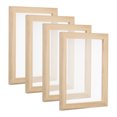 thumbnail image 1 of Unique Bargains 9.8'x7.5' A5 Wooden Paper Making Screen Papermaking Frame Mould, Natural Color 4 Pack, 1 of 5