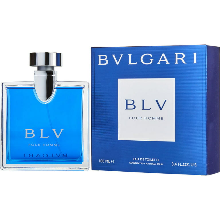 Bvlgari Men's BLV Pour Homme EDT Spray,Blue,3.4 oz Scent