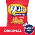 thumbnail image 2 of Bugles Crispy Corn Snacks Original Flavor Family Size 14.5 oz Crunchy Corn Chips with  Bowl, 2 of 8