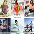 thumbnail image 6 of Women's Front Closure Cotton Bra Button Snap Closure Comfort Wireless Pure Bras Wirefree Push Up Seamless Bralettes, 6 of 6