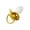 Gold, variant on Adult Pacifier for Playful Comfort, Electroplated Finish Silicone Teething Soother, Large Size Oral Relaxation Accessory for Roleplay and Fun