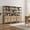 Carbon Cherry, variant on Surmoby 68.5"H Rattan Bookshelf with Drawer – 5-Tier Open Shelves & Hidden Storage, Anti-Tilt Device, Soft-Closing Hinges, Gold Handles, for Bohemian / Coastal / Farmhouse / Classic Style