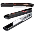 thumbnail image 2 of Izutech KTX450 V3 Round Edge Diamond Tourmaline Ceramic Plates Flat Iron with Auto Shut Off Safety Feature, 1 Inch, Copper, 2 of 2
