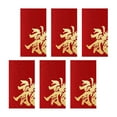 thumbnail image 4 of BLESIYA 6Pcs Chinese Lunar Year Red Envelopes Dragon Year Red Envelopes for Birthday A, 4 of 8