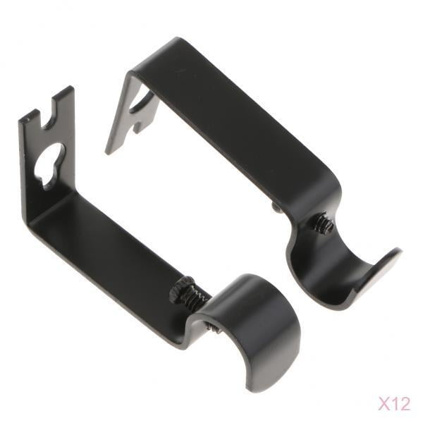 24 Pcs Curtain Rod Holders Right Into Window Frame Curtain Rod Bracket