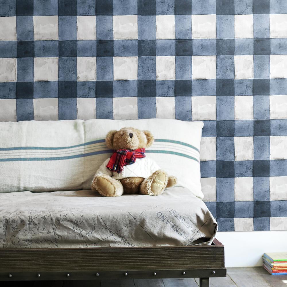 Buffalo Plaid Peel and Stick Wallpaper