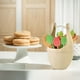 thumbnail image 4 of Mini tenedor de fruta, tenedores de postre de paja de trigo, caja Bento decorada (Beige), 16 Uds., 4 of 6
