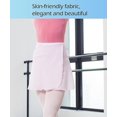 thumbnail image 3 of Falda tutú de Ballet de gasa para adultos, falda de entrenamiento de gimnasia para mujeres y niñas, falda envolvente con lazo en la cintura para práctica de Ballet latino, 3 of 5