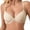 Beige, variant on Women Lace Underwire Bra Back Closure Push Up Comfortable Support Everyday Wear