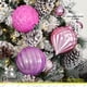 thumbnail image 4 of Esferas para árbol de navidad Artego extra grandes de 15 cm de diámetro paq 6 esferas  Rosa * Línea Caramel 3 texturas y acabados diferentes para colgar Christmas ornaments, 4 of 7