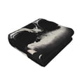 thumbnail image 2 of KLL Magician Hat Skull Print Fleece Throw Blanket, Horizontal Fleece Bedding Cute Soft Blankets Comfy Fleece Flannel Plush Home Decor for Couch & Bed -80"x60", 2 of 9