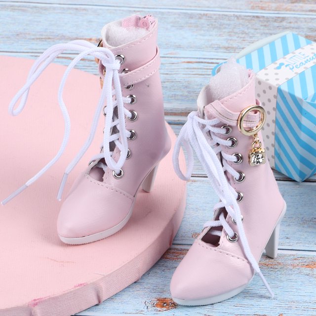 Botas para muñecas para niños, muñeca con cordones de 60 cm, botas con cordones para muñecas, botas para muñecas, rendimiento lleno de energía