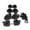 Black, variant on 6Pcs 3R and 3R Guitar Locking Tuners, 1:18 Lock String Tuning for Key Pegs Machine Heads for LP SG Style Electric Guitar