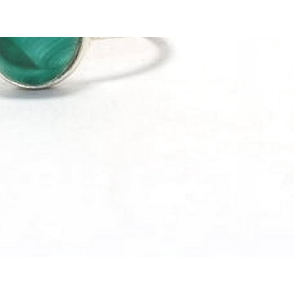 Heaven Crafts Oval Genuine Malachite Ring 925 Sterling Silver Handmade Women Jewelry Gift For Her
