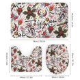 thumbnail image 3 of Juego de 4 cortinas de ducha de Stranger Things con alfombrillas antideslizantes, tapa de inodoro y alfombrilla de baño, cortina de ducha impermeable con decoración de dibujos animados para baño con, 3 of 8
