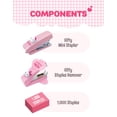 thumbnail image 2 of Set de mini engrapadora ADDY & PLUSY con 1,000 grapas, rosa, 2 of 7