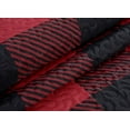 thumbnail image 2 of Marina Decoration Rich Printed Embossed Pinsonic Coverlet Bedspread Ultra Soft Bedding Summer Quilt Set with Shams, Red Black Plaid Pattern, 2 of 7
