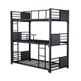thumbnail image 1 of Litera Atlas del Descanso modelo Sandra para 3 colchones individuales color negro, 1 of 7
