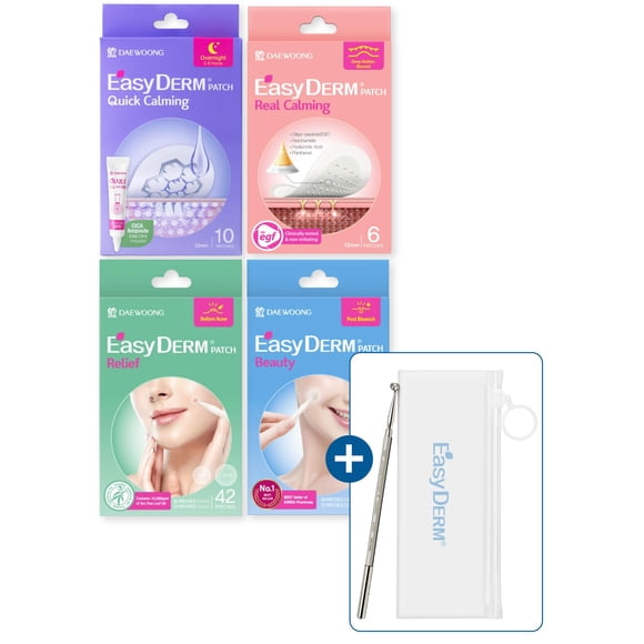Set de parches para espinillas DeEasyDerm EasyDerm Multi-Step + Extractor
