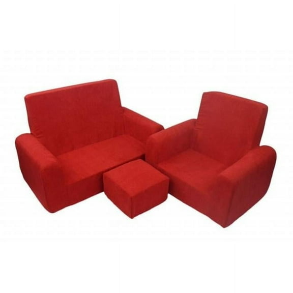 Fun Furnishings 65232 Toddler Trio Red Micro