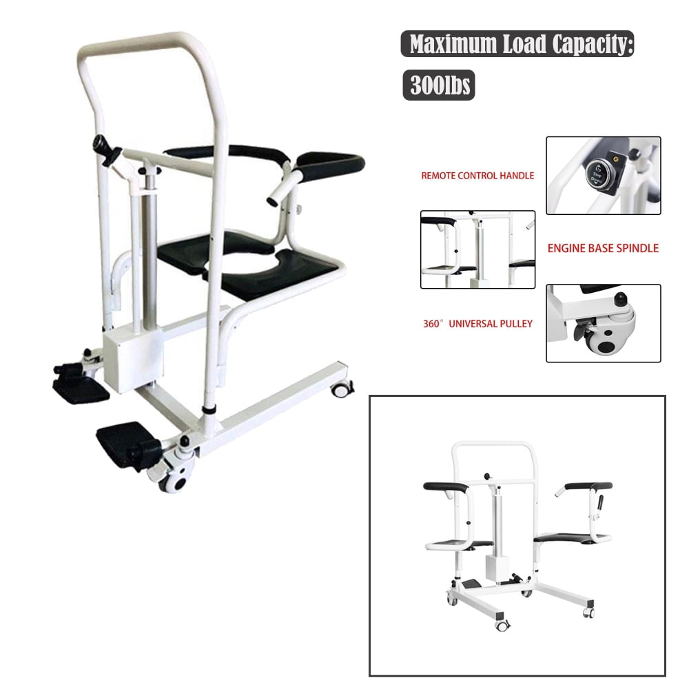 Electric Patient Lift Chair Lift Shower Chair with Wheels and 180