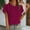 Red, variant on AOOCHASLIY Spring Saving Women's Spring/Summer Fashion Casual Loose Round Neck Short Sleeve Women's Top