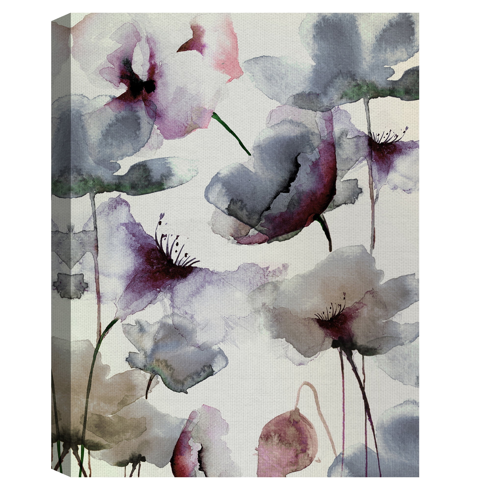Masterpiece Art Gallery Violet Flower Transparencies by Belle Maison Canvas Art 18" x 24"