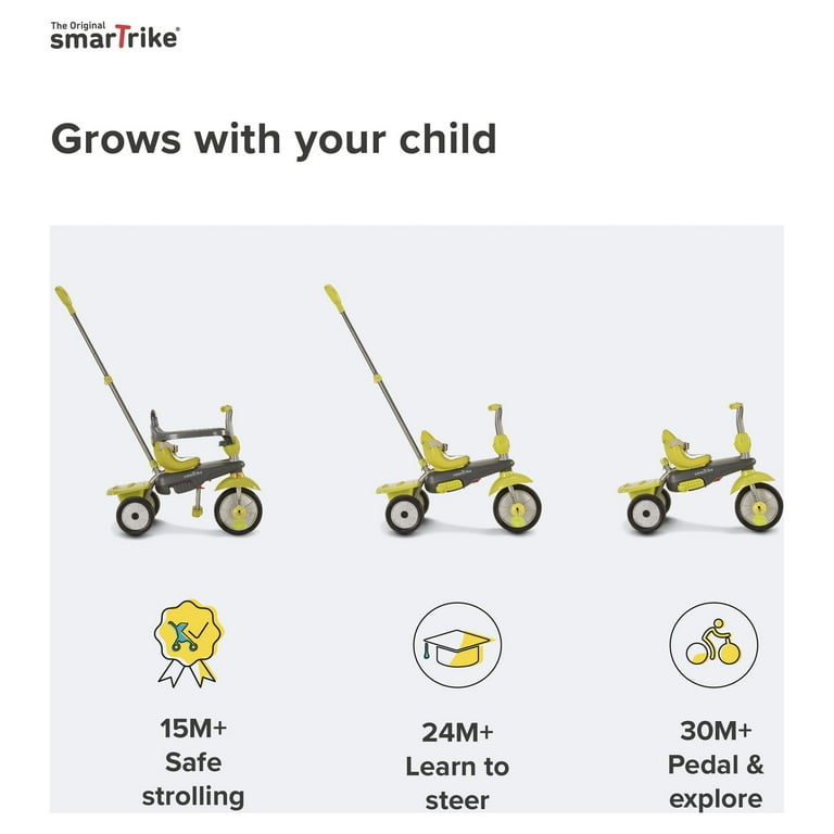 smarTrike Lollipop, 3-in-1 Toddler Tricycle 15M+ - Green - Walmart.com