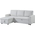 thumbnail image 1 of ACME Hiltons Sleeper Sectional Sofa with Storage in Beige Fabric, 1 of 7