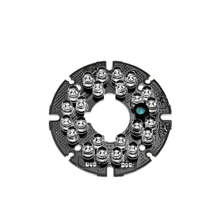 Ir Infrared Board Plate - 24 LEDs 850nm IR Infrared Board 60 Degree Round Plate for CCTV Security Cameras
