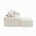 thumbnail image 2 of Modern L-Shaped Sectional Sofa 110cm with Full-Compression Cloud Foam and Corduroy Upholstery, 2 of 12