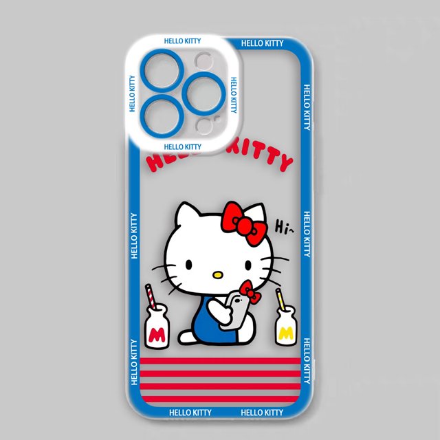 Beautiful Hello Kitty Cat Cover Clear Phone Case For Infinix TECNO POVA 2 3 POP SMART 4 5 6 7 8 NOTE 10 11 12 30I VIP PRO Case