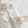 thumbnail image 4 of Sheer Cloth Shower Curtain with Hooks, Washable Shower Curtain White/Chm Rose, 4 of 5