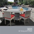 thumbnail image 2 of Monterey 60 Pouces Table à Manger Patio Extérieur avec 6 Chaises Sans Bras en Terre Cuite, 2 of 2
