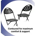 thumbnail image 6 of Fan Back Plastic Folding Chairs, Black, 8 Pack, 6 of 10