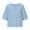 Light Blue, variant on Timegard Plus Size Tops for Women Scoop Neck 1/2 Sleeve Top Dressy Casual Loose Lightweight Blouse Spring