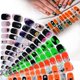 thumbnail image 2 of Semi Cured Nails Polish Wraps Halloween Nails Stickers Glow in the Dark Gels Nails Strips Nails Art Decoration, 2 of 4