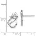 thumbnail image 2 of Boucles d'Oreilles en Argent 925 Zircon Cubique Cz Chat Chien Animal, 2 of 6