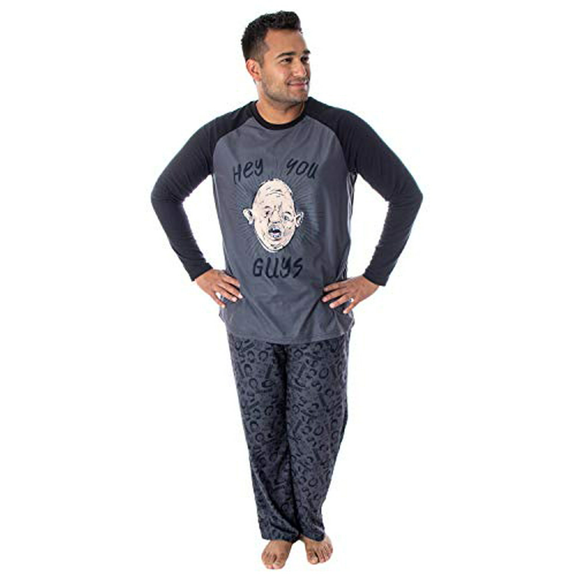 The Goonies Men s Sloth Hey You Guys Super Soft Raglan Shirt and Pants 2 Piece Pajama Set Large Walmart