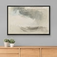 thumbnail image 2 of PixonSign Framed Canvas Print Wall Art Black Blue Abstract Pastel Landscape Nature Wilderness Illustrations Modern Art Decorative Minimal Rustic for Living Room, Bedroom, Office - 24"x36" Black, 2 of 5
