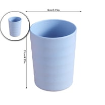 VQPeo Wheat Straw Cups, Reusable Plastic Cups for Kitchen, Home, Office, and Outdoor Use, Eco-Friendly and Unbreakable Drinking Cups