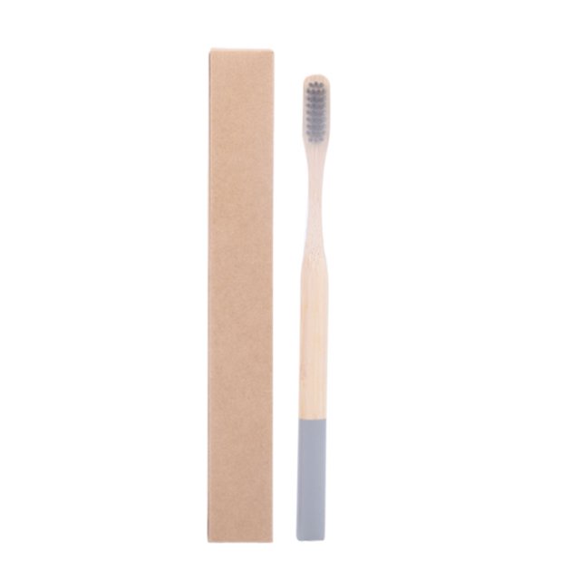 Seitruly Cepillo de de portátil para adultos, cepillo de con cerdas de carbón, cepillos de reutilizables de bambú cuidado de los oídos gris Seitruly HA6697-04B