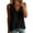 Black, variant on Ziynglg Tops for Women Sleeveless V Neck Lace Trim Tops Fashion Casual Lightweight Tops Beach Vacation Tops
