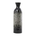 thumbnail image 5 of DecMode 27" Handmade Mosaic Shell Inlay Gray Mother of Pearl Shell Vase with Black Bamboo Base, 5 of 7