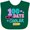 Green, variant on Inktastic 100 Days Cooler in Pink Girls Baby Bib