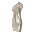 thumbnail image 6 of Coduop Women One Shoulder Mini Dress Bodycon Shiny Metallic Wet Look Sleeveless Ruched Dress, 6 of 9