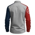 thumbnail image 4 of Mens 250th Anniversary USA Shirt American Flag Button Down Shirts Long Sleeve Slim Fit Patriotic T-shirt, 4 of 4